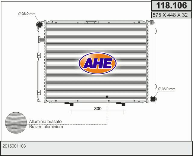 Rad. MERCEDES W201 190 E 1.8-2.0-2.3    M   AC