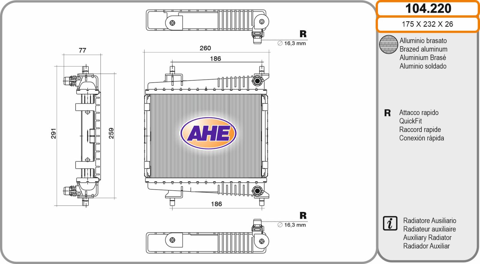 Rad. Aus. BMW Serie 2/3/4/Z4 18/20/40 11.18-