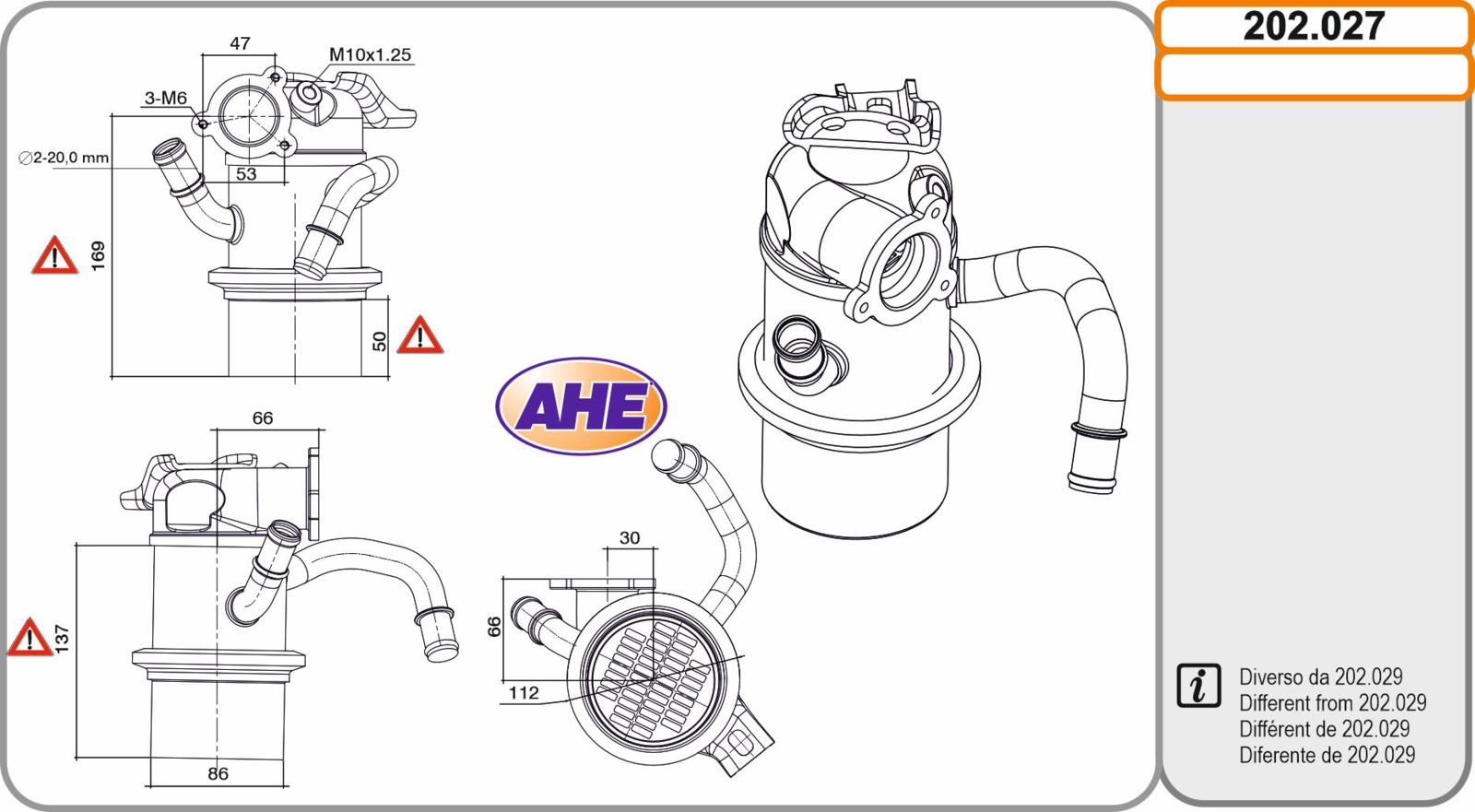 EGR Cooler AUDI / VW A3 / Golf 35TDi / 2.0TDi 04.12-10.20
