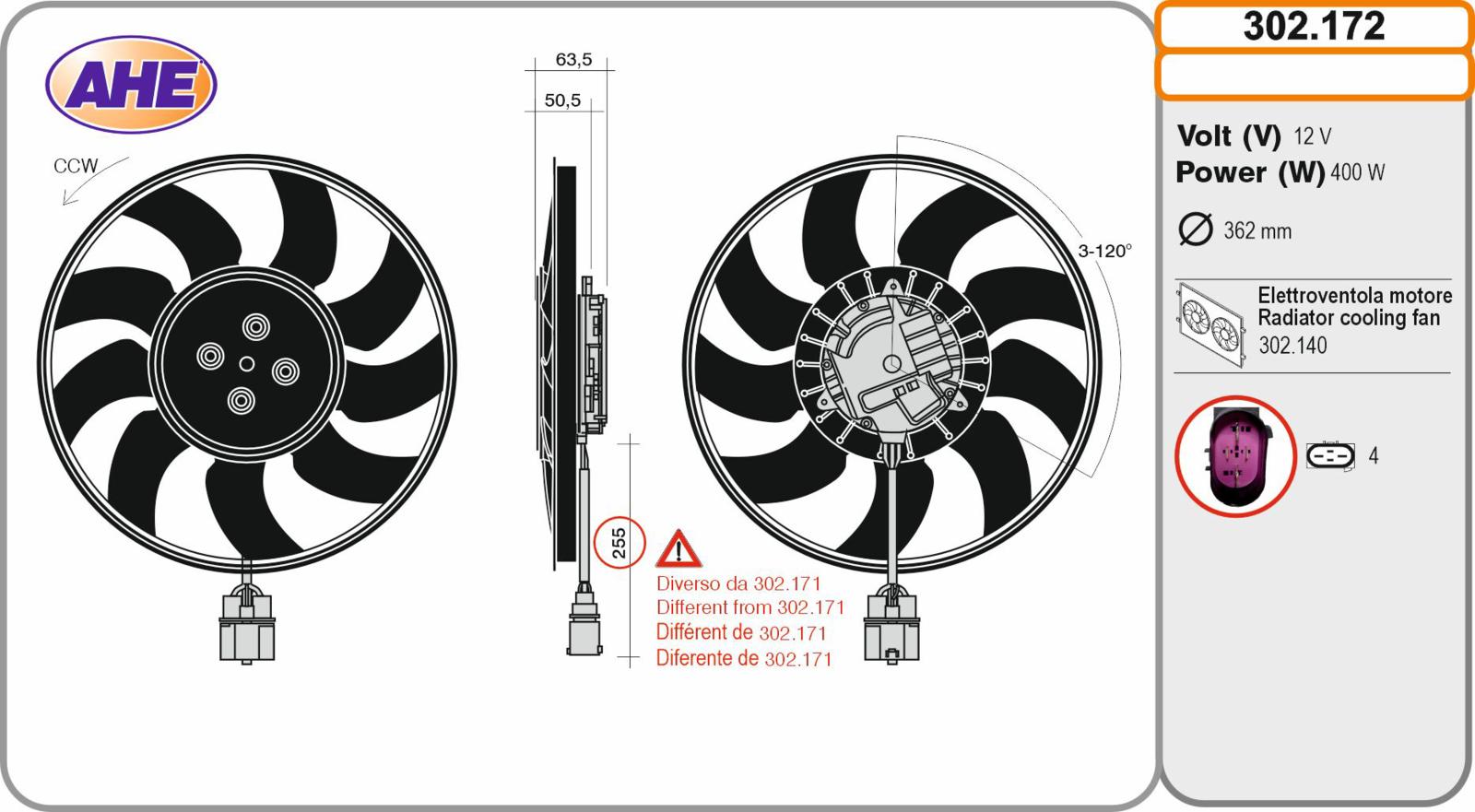 Elettr. Singola AUDI/VW A4/A5/A6/A7/Q7/Touareg 16-