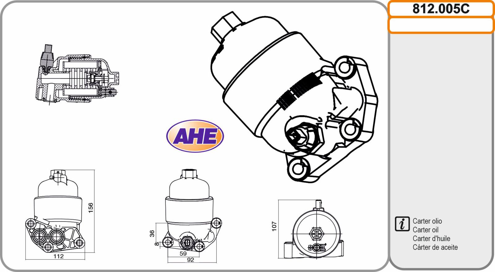 Carter Oil HYUNDAI/KIA i20/Kona/Santa Fe/Tucson/Sportage 1.6 03.20-