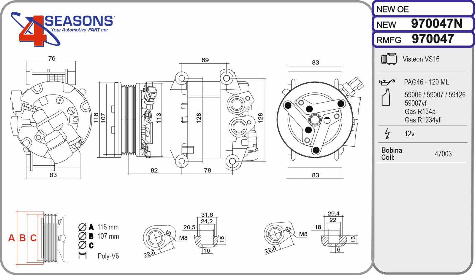Cmp New FORD Fiesta 1.25 / 1.4 / 1.4TDCi / 1.6 06.08-01.18