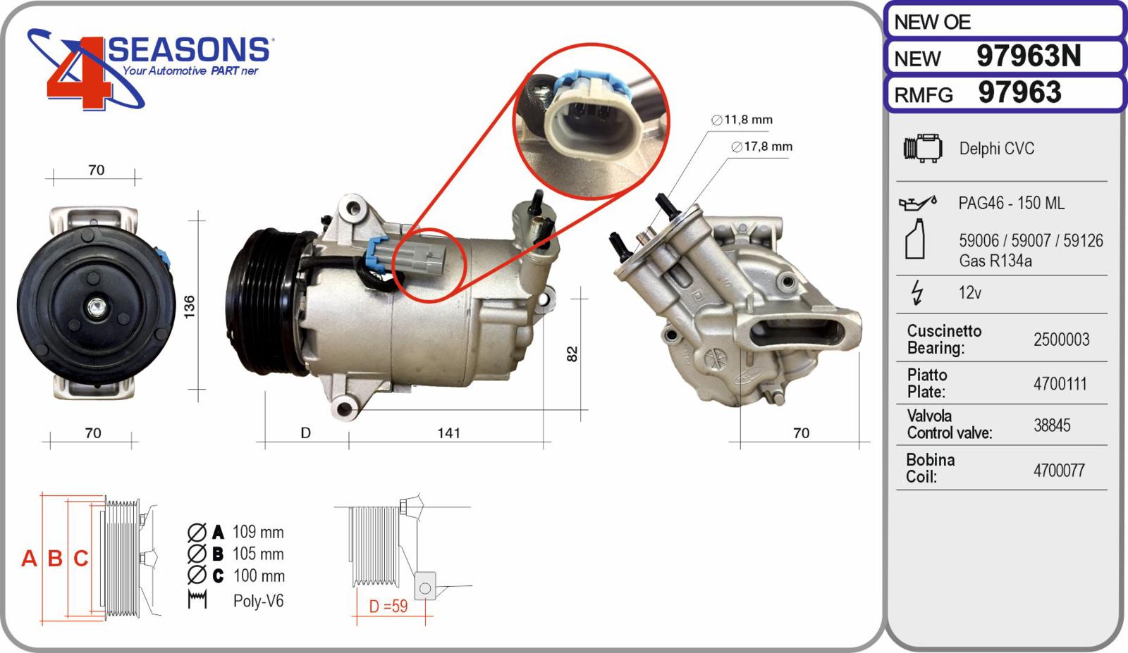 Cmp New OPEL Astra H/Zafira B 1.2/1.4/1.8/1.9CDTi/2.0 01.04-04.15
