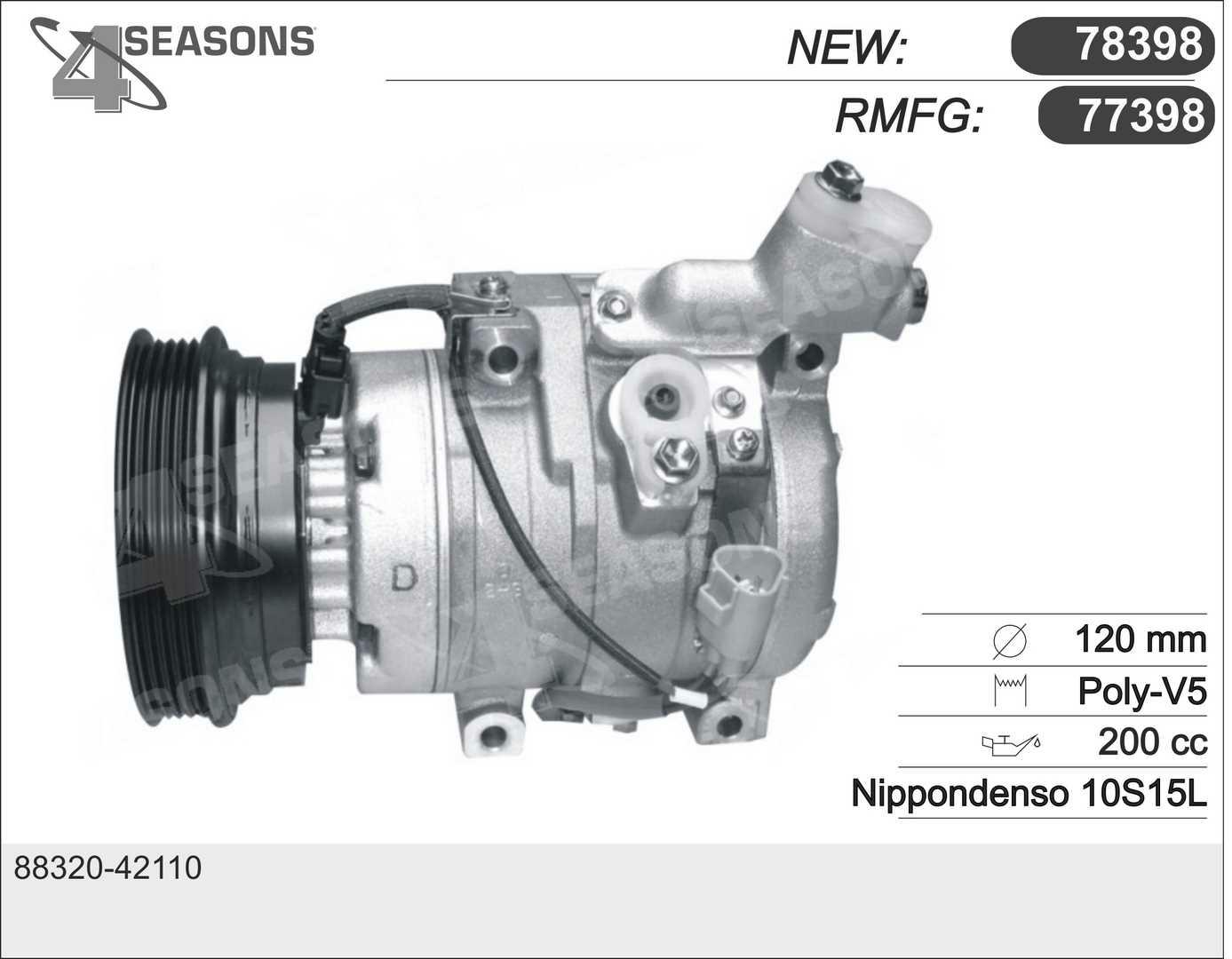 Cmp Rem TOYOTA RAV4 II 2.0 D4D 01-