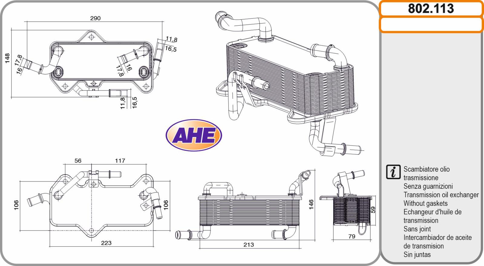 Oilc. AUDI Q3 1.4 / 2.0 06.11-03.20