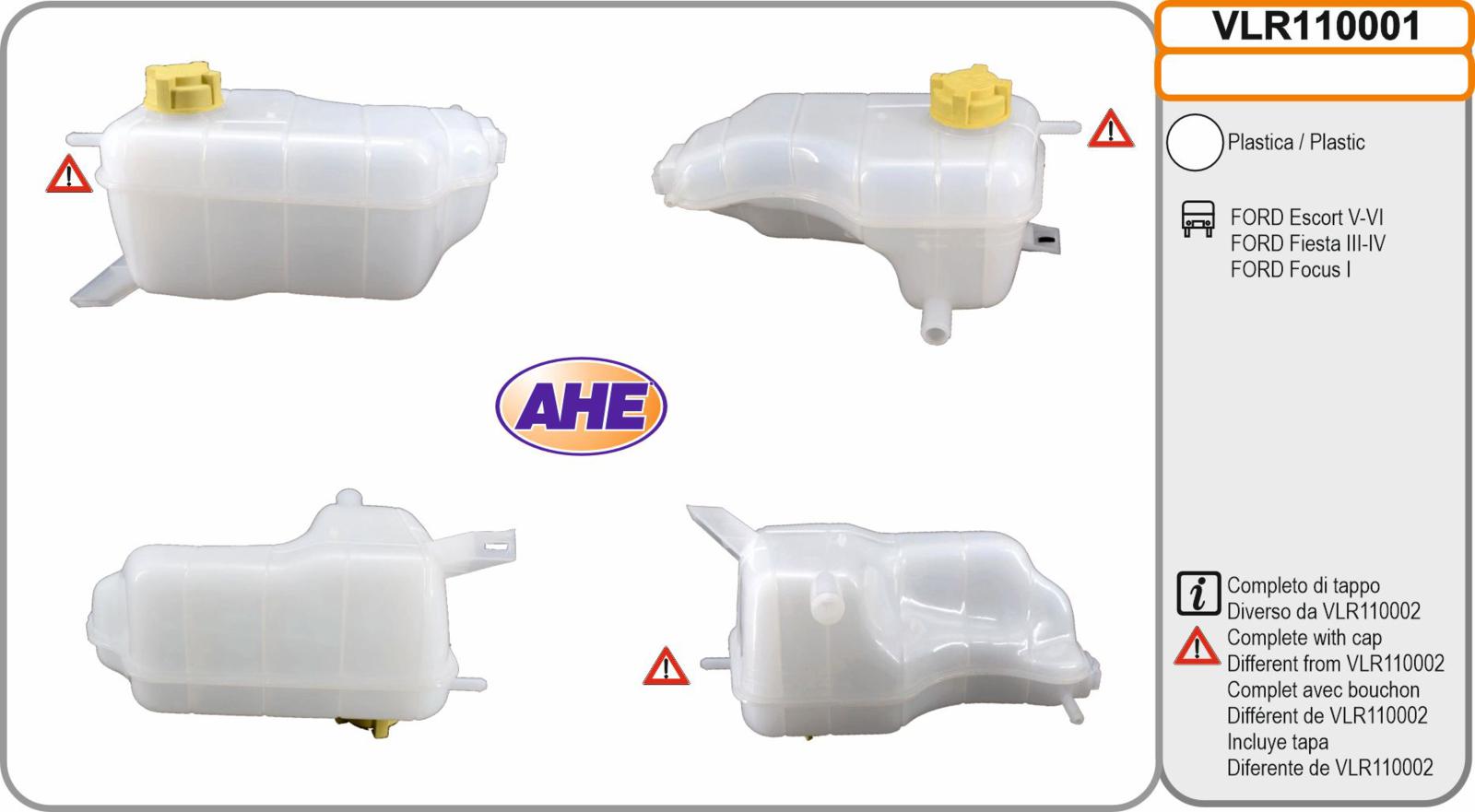 Vas. Liq. Ref. FORD Escort V-VI/Fiesta III-IV/Focus I 07.90-12.13
