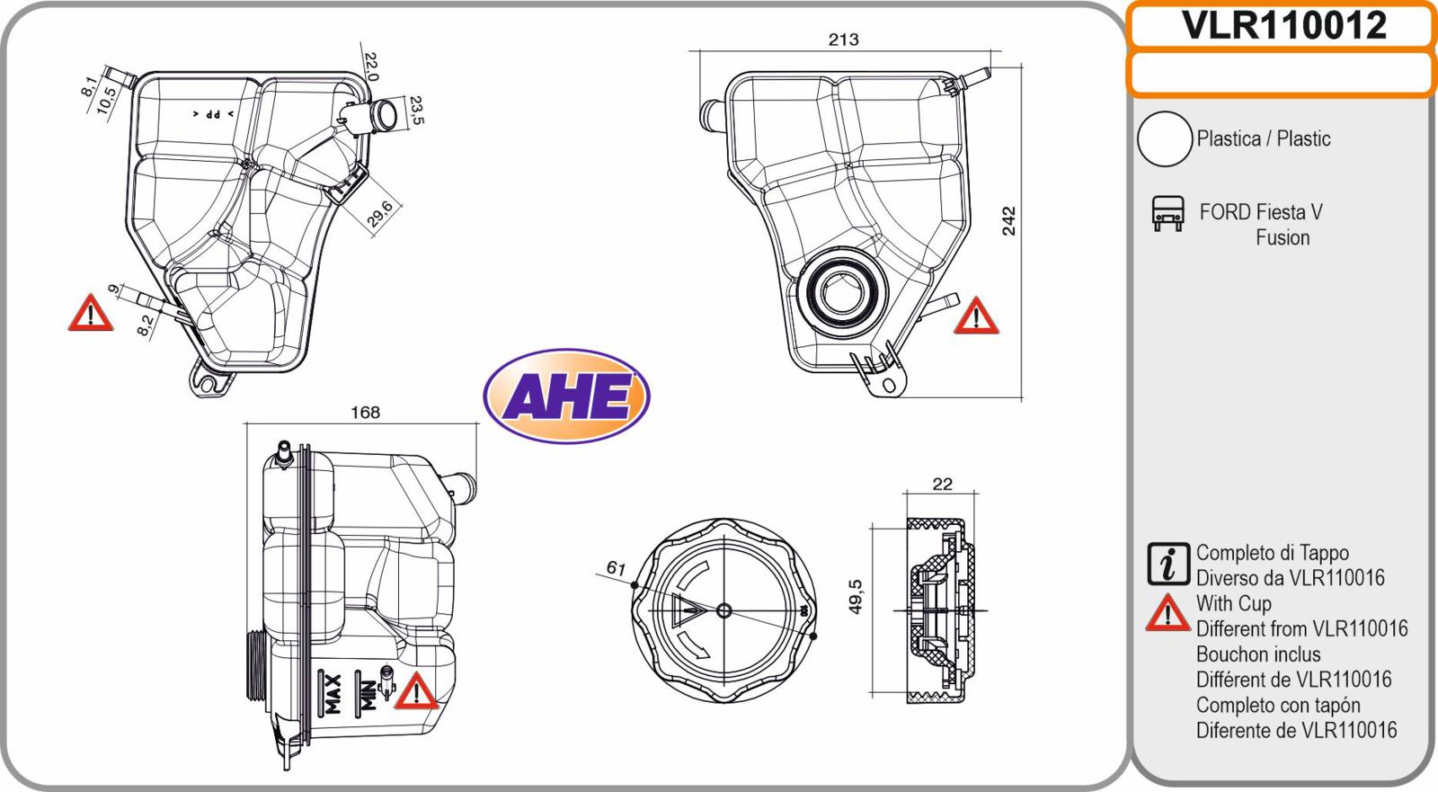 Vas. Liq. Ref. FORD Fiesta / Fusion 1.4TDCi / 1.6TDCi 11.01-12.12