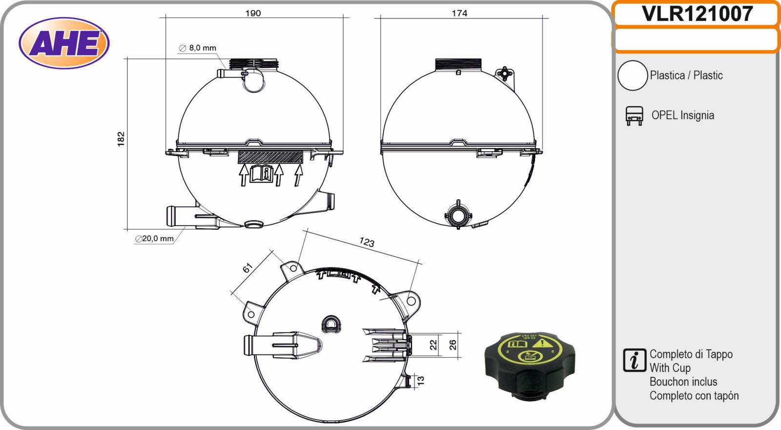 Vas. Liq. Ref. OPEL Insignia 1.5 / 1.6CDTi / 2.0 / 2.0CDTi 03.17-