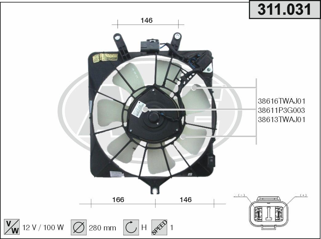 Elettr. Cond. HONDA Jazz 1.2 / 1.3 / 1.4 AC 03.02-10.08