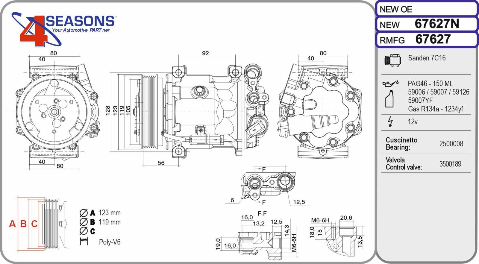 Cmp New CITROEN / PEUGEOT C5 / 407 1.6HDi / 1.8 / 2.0 03.04-10.14