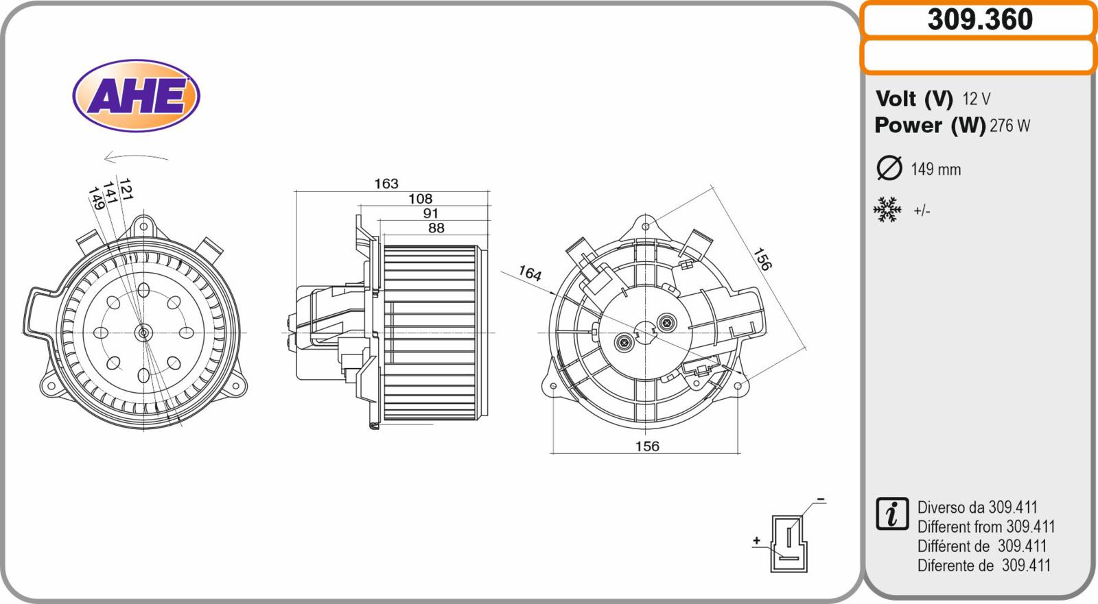Vent. Abitacolo FIAT Bravo / Stilo 10.01-12.14