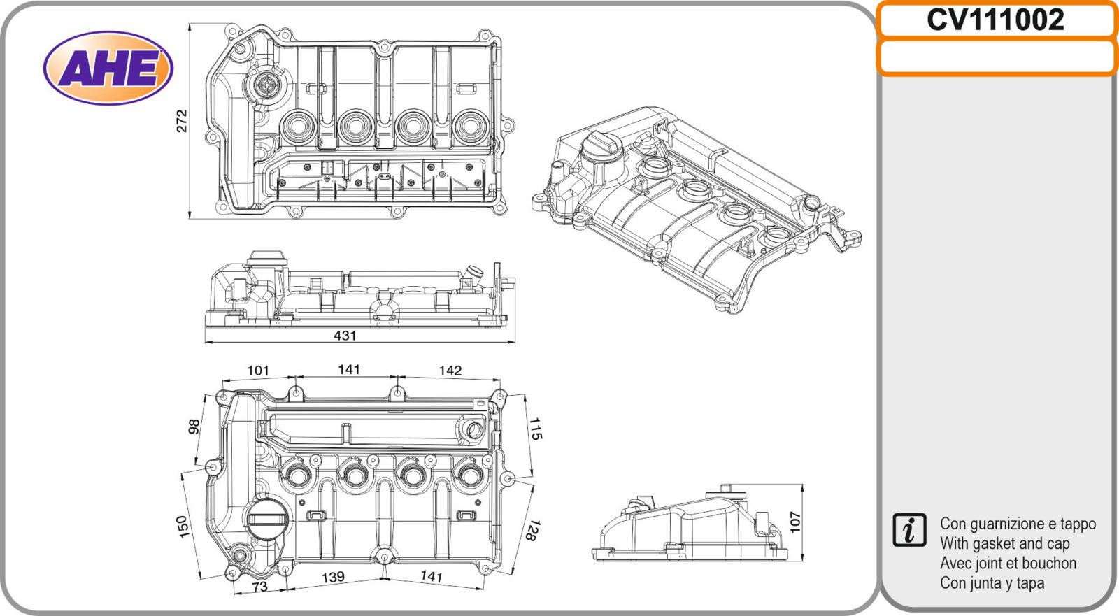 Cop. Punt. HONDA HR-V / Jazz 1.5 07.15-10.18