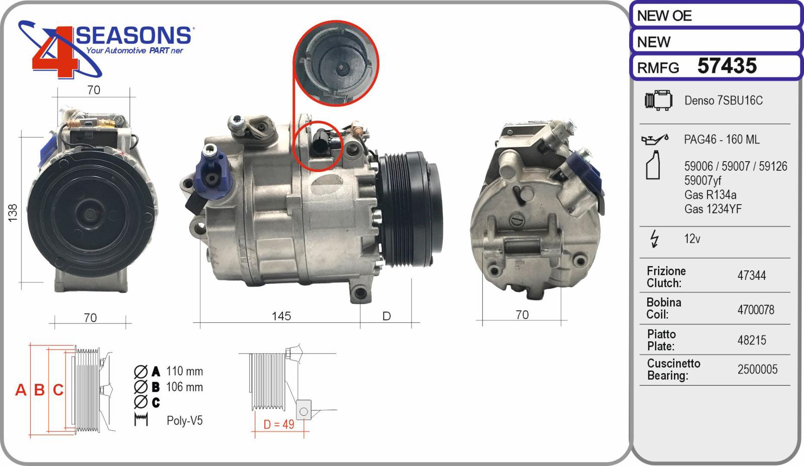 Cmp Rem BMW Serie 3 / 5 / X5 20 / 23 / 25d / 30 / 30d 08.99-02.07