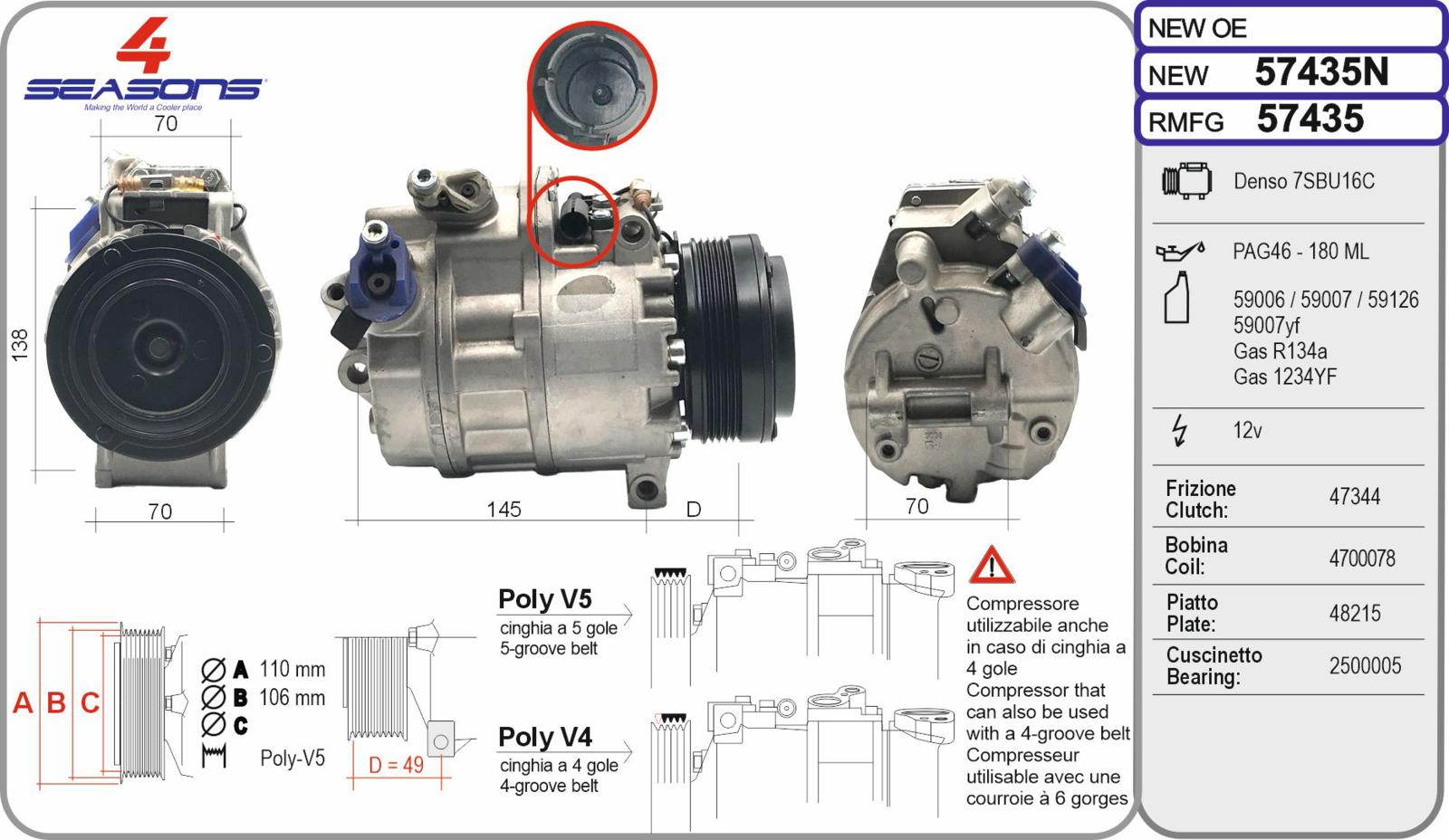 Cmp Rem BMW Serie 3 / 5 / X5 20 / 23 / 25d / 30 / 30d 08.99-02.07