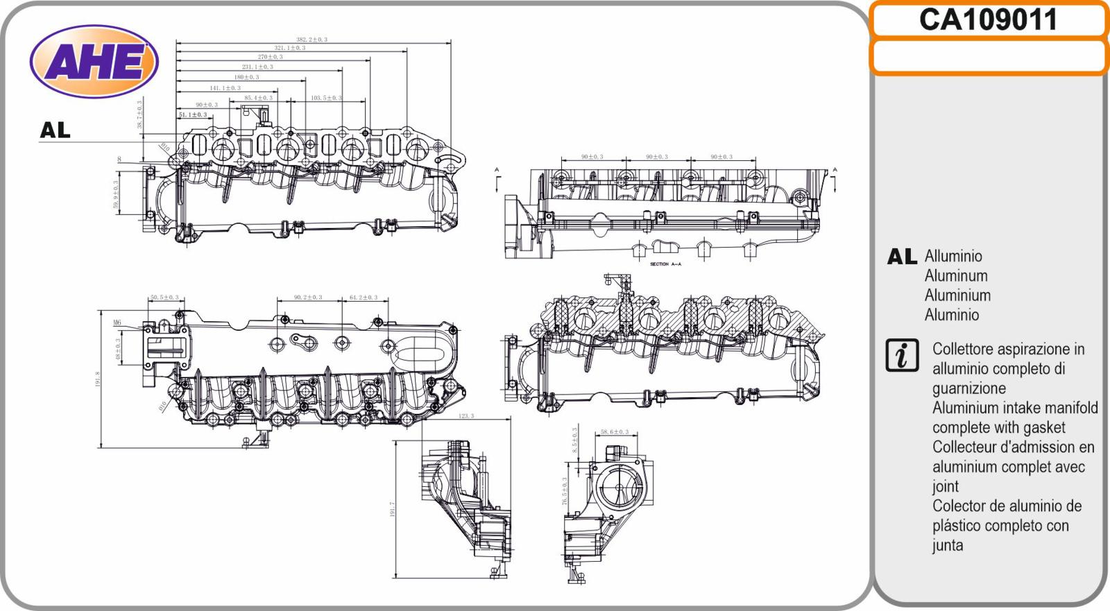 Coll. Asp. ALFA ROMEO 147 / 156 / 159 / GT 1.9JTD 11.03-04.15