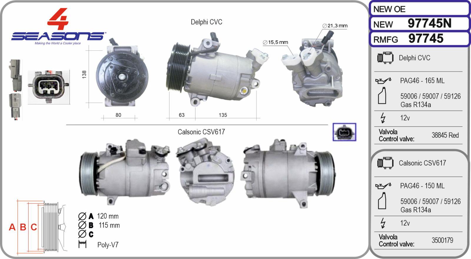 Cmp Rem NISSAN/RENAULT Qashqai/Megane 1.6/1.6DCi/2.0DCi 09.05-